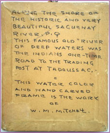 W. M. Mitchell Framed 7A